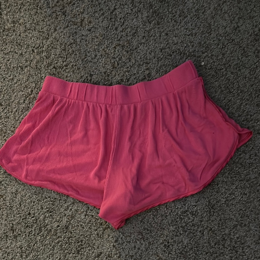 Victoria’s secret Pink Ribbed Lounge Shorts